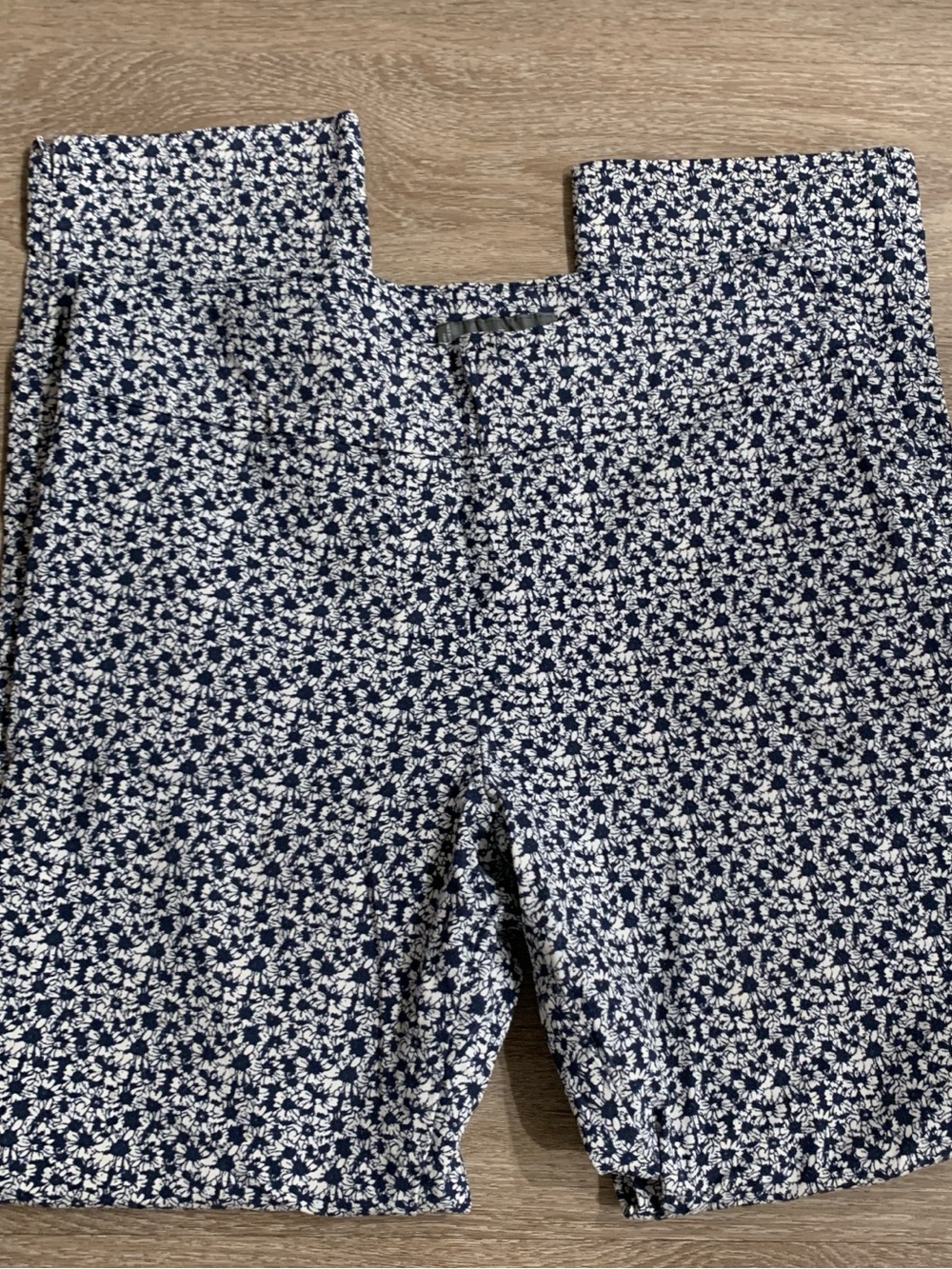 Erica Taylor Dark Blue Floral Trouser Pants Size M